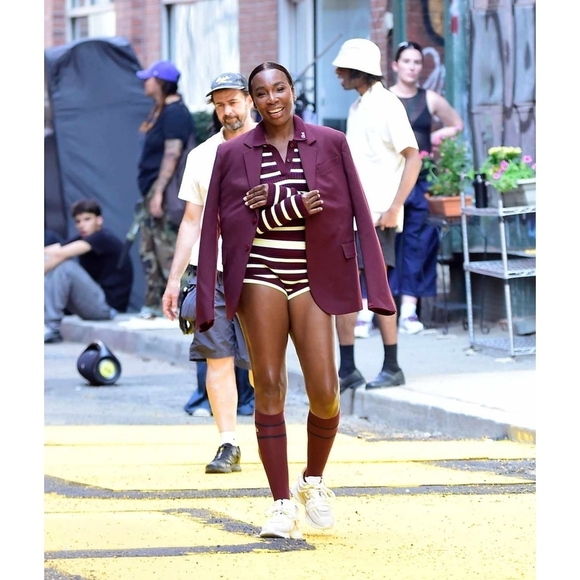 NWT Lacoste x EleVen by Venus | Striped Ribbed Lounge Shorts - Picture 14 of 15